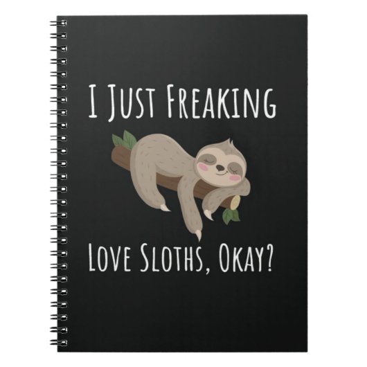 Funny Gifts For Sloth Lovers Humor Joke ノートブック (正面)