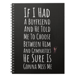 Funny Gifts For Teenage Gymnasts Girl Gymnastics ノートブック