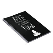 Funny Gifts For Yoga Lovers For Her  ノートブック (右側)