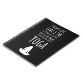 Funny Gifts For Yoga Lovers For Her  ノートブック (左側)