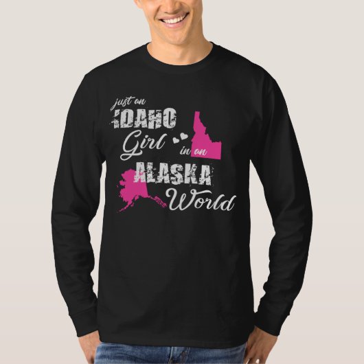 Funny Gifts Idaho Shirts Just an Idaho girl in an  Tシャツ (正面)