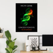 Funny Ginger Powers Activated Redhead DNA Wall Art ポスター (ホームオフィス)
