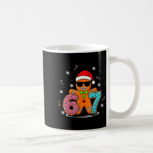 Funny Gingerbread 67 Six Seven Ice Cream Drip Chri コーヒーマグカップ (右)