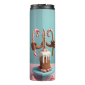 Funny Gingerbread Cake Art – Cute Christmas Candy  タンブラー (裏面)