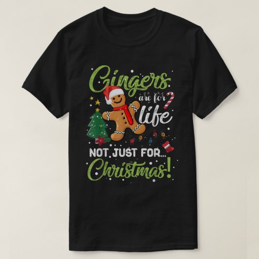 Funny Gingerbread Christmas Design Tシャツ (デザイン正面)