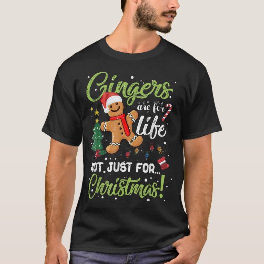 Funny Gingerbread Christmas Design Tシャツ (正面)