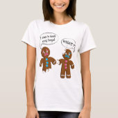 Funny Gingerbread Cookie Christmas Design Tシャツ (正面)