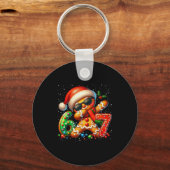 Funny Gingerbread Dabbing Six Seven 67 Meme Christ キーホルダー (正面)