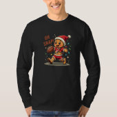 Funny Gingerbread Football Xmas Tシャツ (正面)