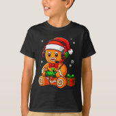 Funny Gingerbread Gaming Pjs Pajamas Christmas Xma Tシャツ (正面)