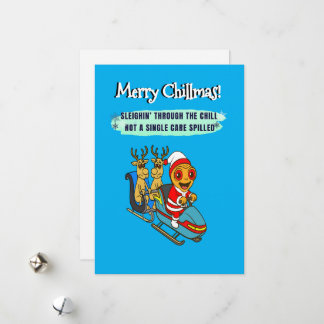 Funny Gingerbread Holiday – Printable Xmas Card シーズンカード