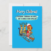 Funny Gingerbread Holiday – Printable Xmas Card シーズンカード (正面)