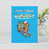 Funny Gingerbread Holiday – Printable Xmas Card シーズンカード (スタンド正面)