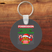 Funny Gingerbread Inmate Christmas Matching Family キーホルダー (正面)