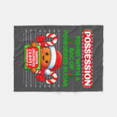 Funny Gingerbread Inmate Christmas Matching Family フリースブランケット (正面(横))