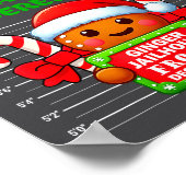Funny Gingerbread Inmate Christmas Matching Family ポスター (角)