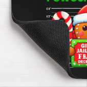 Funny Gingerbread Inmate Christmas Matching Family マウスパッド (コーナー)
