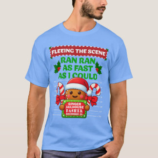 Funny Gingerbread Inmate Christmas Matching Family Tシャツ