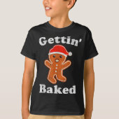 Funny Gingerbread Man Gettin Baked Cookie Baking C Tシャツ (正面)