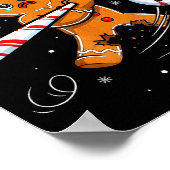 Funny Gingerbread Man Oh Snap 67 Baseball Meme Fun ポスター (角)