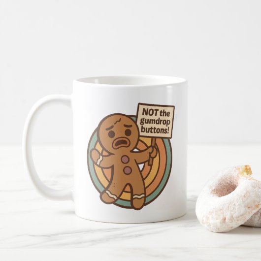 Funny Gingerbread Mug – Gingy Holiday Design コーヒーマグカップ (ドーナツ)