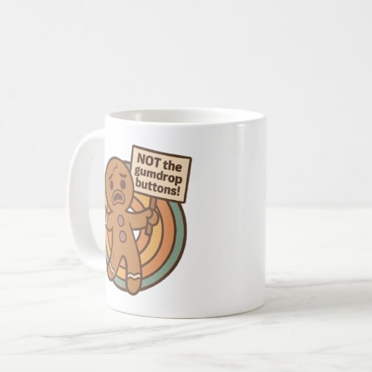 Funny Gingerbread Mug – Gingy Holiday Design コーヒーマグカップ (正面左)