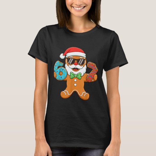 Funny Gingerbread Six Seven 67 Christmas Ice Cream Tシャツ (正面)
