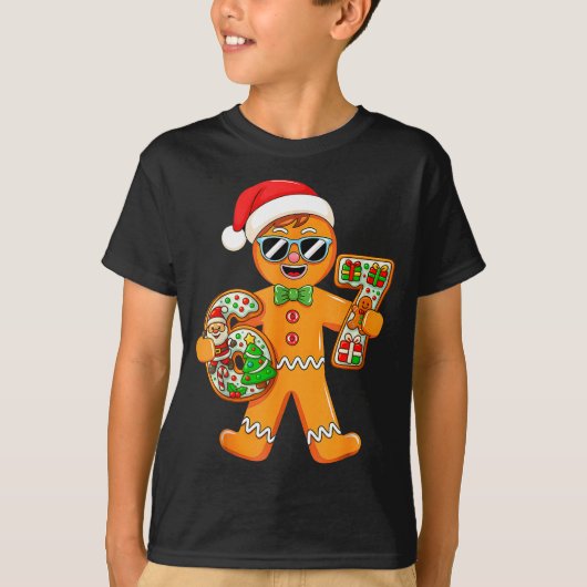Funny Gingerbread Six Seven 67 Gingerbread Man Xma Tシャツ (正面)