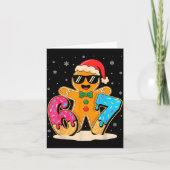 Funny Gingerbread Six Seven 67 Ice Cream Drip Chri カード (正面)