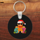 Funny Gingerbread Six Seven 67 Ice Cream Drip Chri キーホルダー (正面)