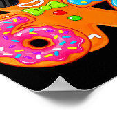 Funny Gingerbread Six Seven 67 Ice Cream Drip Chri ポスター (角)