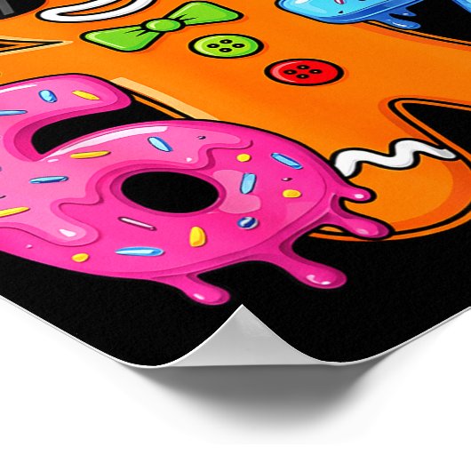 Funny Gingerbread Six Seven 67 Ice Cream Drip Chri ポスター (角)