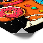 Funny Gingerbread Six Seven 67 Ice Cream Drip Chri ポスター (角)