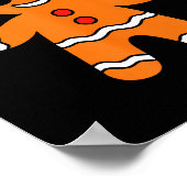 Funny Gingerbread Six Seven 67 Ice Cream Drip Chri ポスター (角)