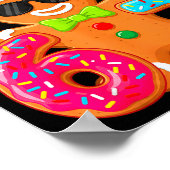 Funny Gingerbread Six Seven 67 Ice Cream Drip Chri ポスター (角)