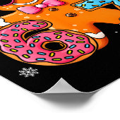 Funny Gingerbread Six Seven 67 Ice Cream Drip Chri ポスター (角)