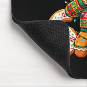 Funny Gingerbread Six Seven 67 Ice Cream Drip Chri マウスパッド (コーナー)