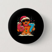 Funny Gingerbread Six Seven 67 Ice Cream Drip Chri 缶バッジ (正面)