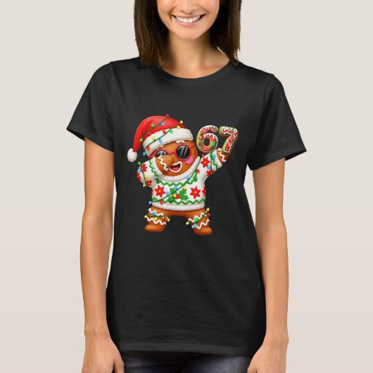 Funny Gingerbread Six Seven 67 Ice Cream Drip Chri Tシャツ (正面)