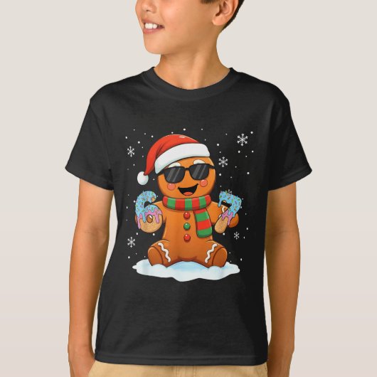 Funny Gingerbread Six Seven 67 Ice Cream Drip Chri Tシャツ (正面)
