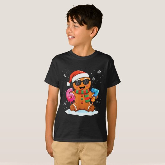 Funny Gingerbread Six Seven 67 Ice Cream Drip Chri Tシャツ (正面フル)