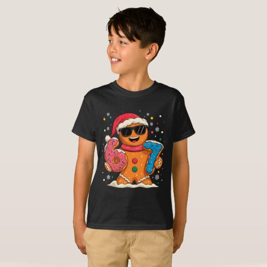 Funny Gingerbread Six Seven 67 Ice Cream Drip Chri Tシャツ (正面フル)