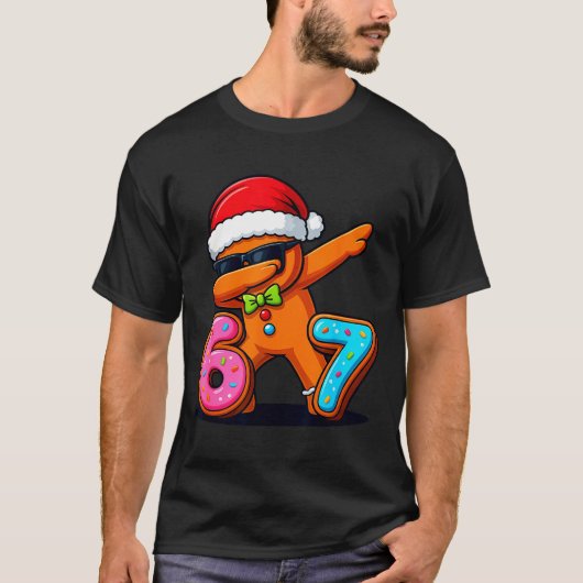 Funny Gingerbread Six Seven 67 Ice Cream Drip Chri Tシャツ (正面)