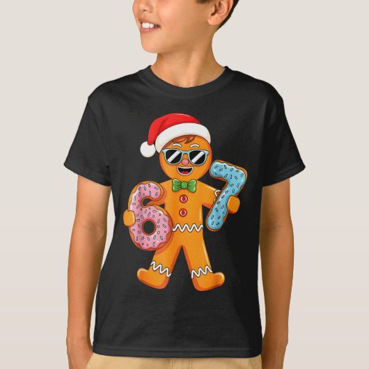 Funny Gingerbread Six Seven 67 Ice Cream Drip Chri Tシャツ (正面)