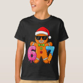 Funny Gingerbread Six Seven 67 Ice Cream Drip Chri Tシャツ (正面)