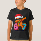 Funny Gingerbread Six Seven 67 Ice Cream Drip Chri Tシャツ (正面)