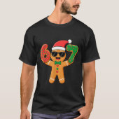 Funny Gingerbread Six Seven 67 Ice Cream Drip Chri Tシャツ (正面)