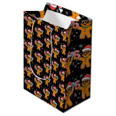 Funny Gingerbread Six Seven 67 Ice Cream Drip Xmas ミディアムペーパーバッグ (正面アングル)