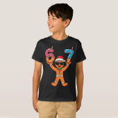 Funny Gingerbread Six Seven Meme Christmas Brainro Tシャツ (正面フル)