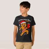 Funny Gingerbread Snack Christmas Xmas Teens Girls Tシャツ (正面フル)